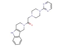 2-{[4-(2-pyrimidinyl)-1-piperazinyl]acetyl}-2,3,4,5-tetrahydro-1H-pyrido[4,3-b]indole