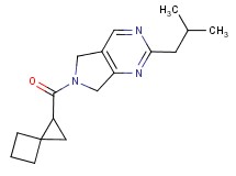 2-isobutyl-6-(spiro[2.3]hex-1-ylcarbonyl)-6,7-dihydro-5H-pyrrolo[3,4-d]pyrimidine