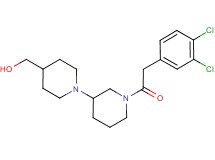 {1'-[(3,4-dichlorophenyl)acetyl]-1,3'-bipiperidin-4-yl}methanol