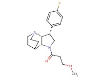 (3R*,3aR*,7aR*)-3-(4-fluorophenyl)-1-(3-methoxypropanoyl)octahydro-4,7-ethanopyrrolo[3,2-b]pyridine