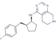 N-[(1S*,2S*)-2-(4-fluorobenzyl)cyclopentyl]-5,6,7,8-tetrahydropyrido[3,4-d]pyrimidin-4-amine