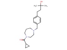 4-(4-{[4-(cyclopropylcarbonyl)-1,4-diazepan-1-yl]methyl}phenyl)-2-methyl-2-butanol