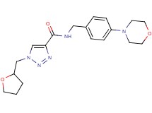 N-[4-(4-morpholinyl)benzyl]-1-(tetrahydro-2-furanylmethyl)-1H-1,2,3-triazole-4-carboxamide