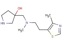 3-({methyl[2-(4-methyl-1,3-thiazol-5-yl)ethyl]amino}methyl)-3-pyrrolidinol dihydrochloride