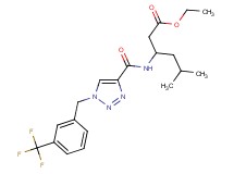 ethyl 5-methyl-3-[({1-[3-(trifluoromethyl)benzyl]-1H-1,2,3-triazol-4-yl}carbonyl)amino]hexanoate