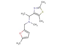 1-(2,5-dimethyl-1,3-thiazol-4-yl)-N-methyl-N-[(5-methyl-2-furyl)methyl]ethanamine