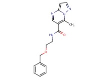 N-[2-(benzyloxy)ethyl]-7-methylpyrazolo[1,5-a]pyrimidine-6-carboxamide