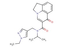 N-[(1-ethyl-1H-pyrazol-4-yl)methyl]-N-isopropyl-6-oxo-1,2-dihydro-6H-pyrrolo[3,2,1-ij]quinoline-5-carboxamide