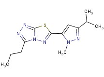 6-(3-isopropyl-1-methyl-1H-pyrazol-5-yl)-3-propyl[1,2,4]triazolo[3,4-b][1,3,4]thiadiazole
