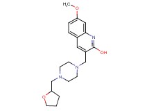 7-methoxy-3-{[4-(tetrahydro-2-furanylmethyl)-1-piperazinyl]methyl}-2-quinolinol