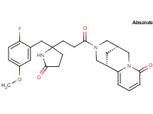 (1S,9S)-11-{3-[2-(2-fluoro-5-methoxybenzyl)-5-oxo-2-pyrrolidinyl]propanoyl}-7,11-diazatricyclo[7.3.1.0~2,7~]trideca-2,4-dien-6-one