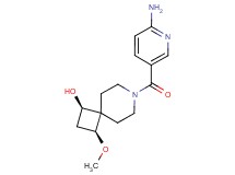 (1R*,3S*)-7-[(6-aminopyridin-3-yl)carbonyl]-3-methoxy-7-azaspiro[3.5]nonan-1-ol