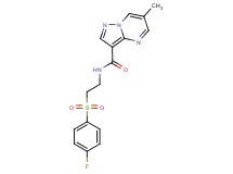 N-{2-[(4-fluorophenyl)sulfonyl]ethyl}-6-methylpyrazolo[1,5-a]pyrimidine-3-carboxamide