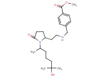 methyl 4-[({2-[1-(5-hydroxy-1,5-dimethylhexyl)-5-oxo-2-pyrrolidinyl]ethyl}amino)methyl]benzoate