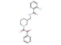 2-chloro-N-({1-[oxo(phenyl)acetyl]-3-piperidinyl}methyl)benzamide