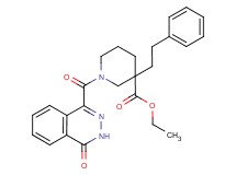 ethyl 1-[(4-oxo-3,4-dihydro-1-phthalazinyl)carbonyl]-3-(2-phenylethyl)-3-piperidinecarboxylate