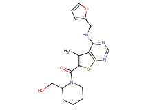 [1-({4-[(2-furylmethyl)amino]-5-methylthieno[2,3-d]pyrimidin-6-yl}carbonyl)-2-piperidinyl]methanol