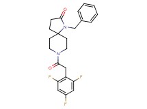 1-benzyl-8-[(2,4,6-trifluorophenyl)acetyl]-1,8-diazaspiro[4.5]decan-2-one