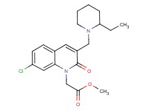 methyl [7-chloro-3-[(2-ethyl-1-piperidinyl)methyl]-2-oxo-1(2H)-quinolinyl]acetate