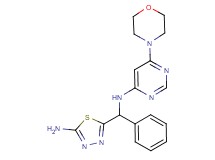 N-[(5-amino-1,3,4-thiadiazol-2-yl)(phenyl)methyl]-6-morpholin-4-ylpyrimidin-4-amine