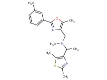 1-(2,5-dimethyl-1,3-thiazol-4-yl)-N-methyl-N-{[5-methyl-2-(3-methylphenyl)-1,3-oxazol-4-yl]methyl}ethanamine