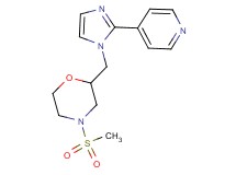 4-(methylsulfonyl)-2-[(2-pyridin-4-yl-1H-imidazol-1-yl)methyl]morpholine