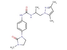 N-[2-(3,5-dimethyl-1H-pyrazol-1-yl)-1-methylethyl]-N'-[4-(3-methyl-2-oxoimidazolidin-1-yl)phenyl]urea