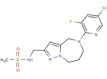 N-{[5-(5-chloro-3-fluoropyridin-2-yl)-5,6,7,8-tetrahydro-4H-pyrazolo[1,5-a][1,4]diazepin-2-yl]methyl}methanesulfonamide