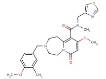 9-methoxy-3-(4-methoxy-3-methylbenzyl)-N-methyl-7-oxo-N-(1,3-thiazol-4-ylmethyl)-1,2,3,4,5,7-hexahydropyrido[1,2-d][1,4]diazepine-10-carboxamide
