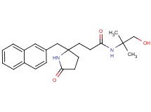 N-(2-hydroxy-1,1-dimethylethyl)-3-[2-(2-naphthylmethyl)-5-oxo-2-pyrrolidinyl]propanamide
