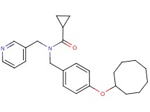 N-[4-(cyclooctyloxy)benzyl]-N-(3-pyridinylmethyl)cyclopropanecarboxamide