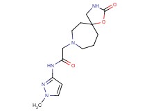 N-(1-methyl-1H-pyrazol-3-yl)-2-(2-oxo-1-oxa-3,8-diazaspiro[4.6]undec-8-yl)acetamide