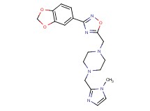 1-{[3-(1,3-benzodioxol-5-yl)-1,2,4-oxadiazol-5-yl]methyl}-4-[(1-methyl-1H-imidazol-2-yl)methyl]piperazine