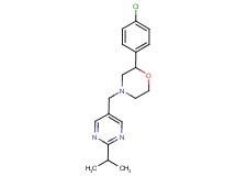 2-(4-chlorophenyl)-4-[(2-isopropylpyrimidin-5-yl)methyl]morpholine