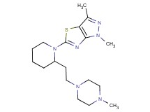 1,3-dimethyl-5-{2-[2-(4-methylpiperazin-1-yl)ethyl]piperidin-1-yl}-1H-pyrazolo[3,4-d][1,3]thiazole