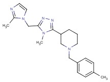 1-(4-methylbenzyl)-3-{4-methyl-5-[(2-methyl-1H-imidazol-1-yl)methyl]-4H-1,2,4-triazol-3-yl}piperidine