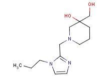 3-(hydroxymethyl)-1-[(1-propyl-1H-imidazol-2-yl)methyl]-3-piperidinol
