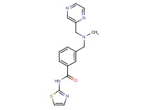 3-{[methyl(pyrazin-2-ylmethyl)amino]methyl}-N-1,3-thiazol-2-ylbenzamide