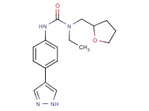 N-ethyl-N'-[4-(1H-pyrazol-4-yl)phenyl]-N-(tetrahydrofuran-2-ylmethyl)urea