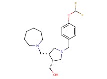 {(3R*,4R*)-4-(azepan-1-ylmethyl)-1-[4-(difluoromethoxy)benzyl]pyrrolidin-3-yl}methanol