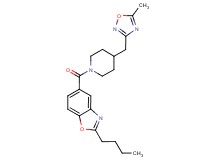 2-butyl-5-({4-[(5-methyl-1,2,4-oxadiazol-3-yl)methyl]piperidin-1-yl}carbonyl)-1,3-benzoxazole