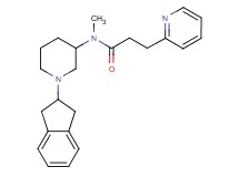N-[1-(2,3-dihydro-1H-inden-2-yl)-3-piperidinyl]-N-methyl-3-(2-pyridinyl)propanamide