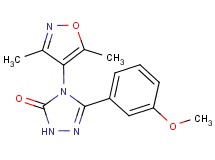 4-(3,5-dimethylisoxazol-4-yl)-5-(3-methoxyphenyl)-2,4-dihydro-3H-1,2,4-triazol-3-one
