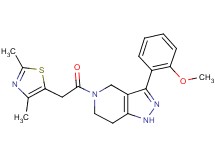 5-[(2,4-dimethyl-1,3-thiazol-5-yl)acetyl]-3-(2-methoxyphenyl)-4,5,6,7-tetrahydro-1H-pyrazolo[4,3-c]pyridine