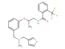 N-[2-(3-{[methyl(3-thienylmethyl)amino]methyl}phenoxy)propyl]-2-(trifluoromethyl)benzamide