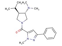 (3S*,4R*)-4-isopropyl-N,N-dimethyl-1-[(1-methyl-3-phenyl-1H-pyrazol-5-yl)carbonyl]-3-pyrrolidinamine