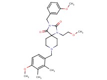 3-(3-methoxybenzyl)-8-(4-methoxy-2,3-dimethylbenzyl)-1-(2-methoxyethyl)-1,3,8-triazaspiro[4.5]decane-2,4-dione