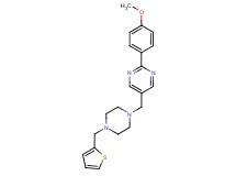 2-(4-methoxyphenyl)-5-{[4-(2-thienylmethyl)piperazin-1-yl]methyl}pyrimidine