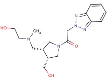 2-[{[(3R*,4R*)-1-(2H-1,2,3-benzotriazol-2-ylacetyl)-4-(hydroxymethyl)pyrrolidin-3-yl]methyl}(methyl)amino]ethanol
