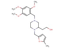 2-[1-[(5-methyl-2-furyl)methyl]-4-(2,4,5-trimethoxybenzyl)-2-piperazinyl]ethanol